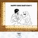Printable Happy Dog Dad's Day Card, Printable Fathers Day Greeting ...