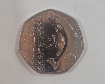 2023 Atlantic Salmon 50p New 2023 Definitive Coin Fifty Pence