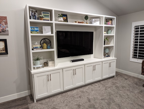 Build Plans With CAD Models for Built in Entertainment Center With