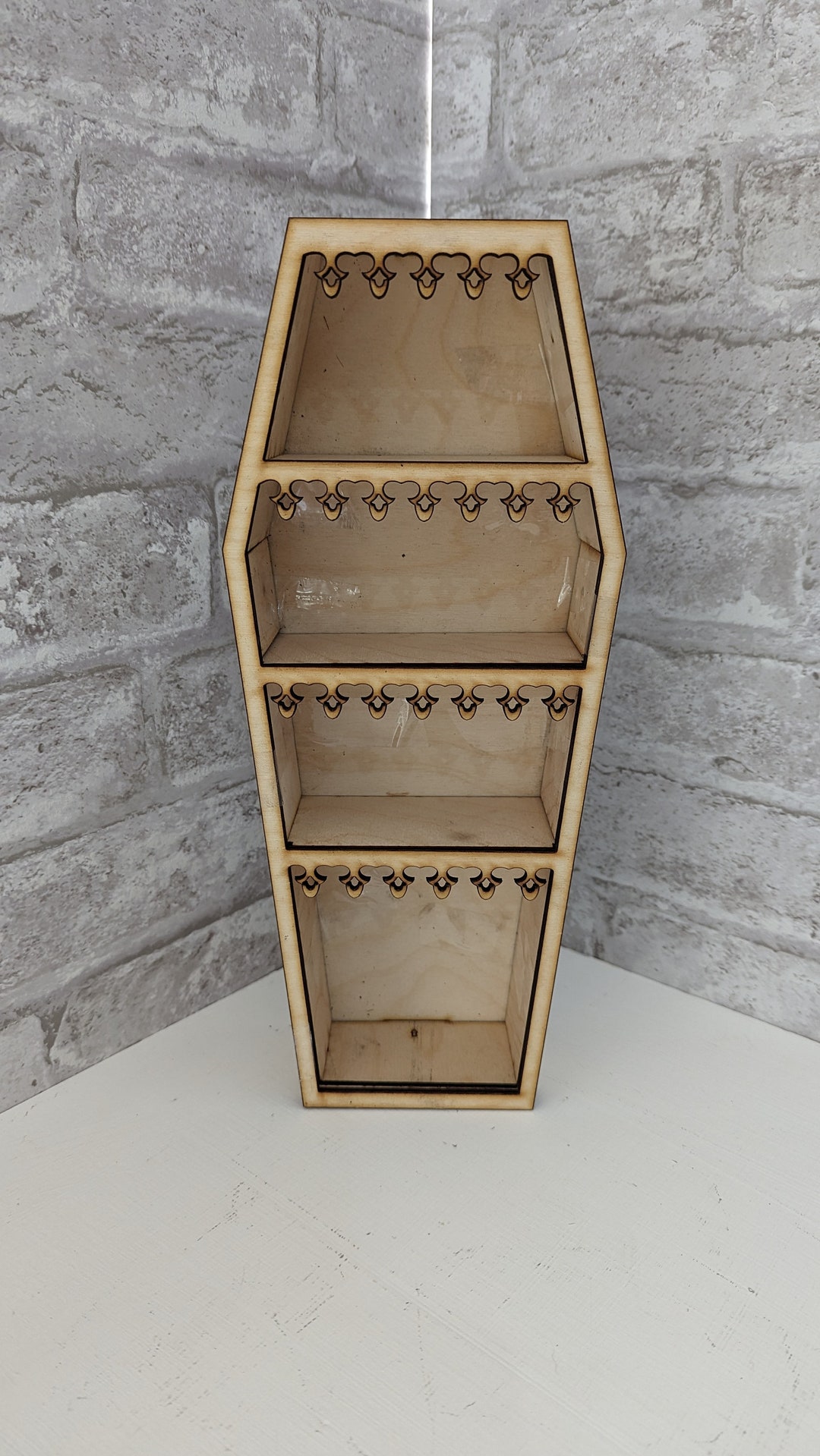 Gothic Coffin Curiosity Shelf DIY Kit, Coffin Apothecary Shelf DIY Kit