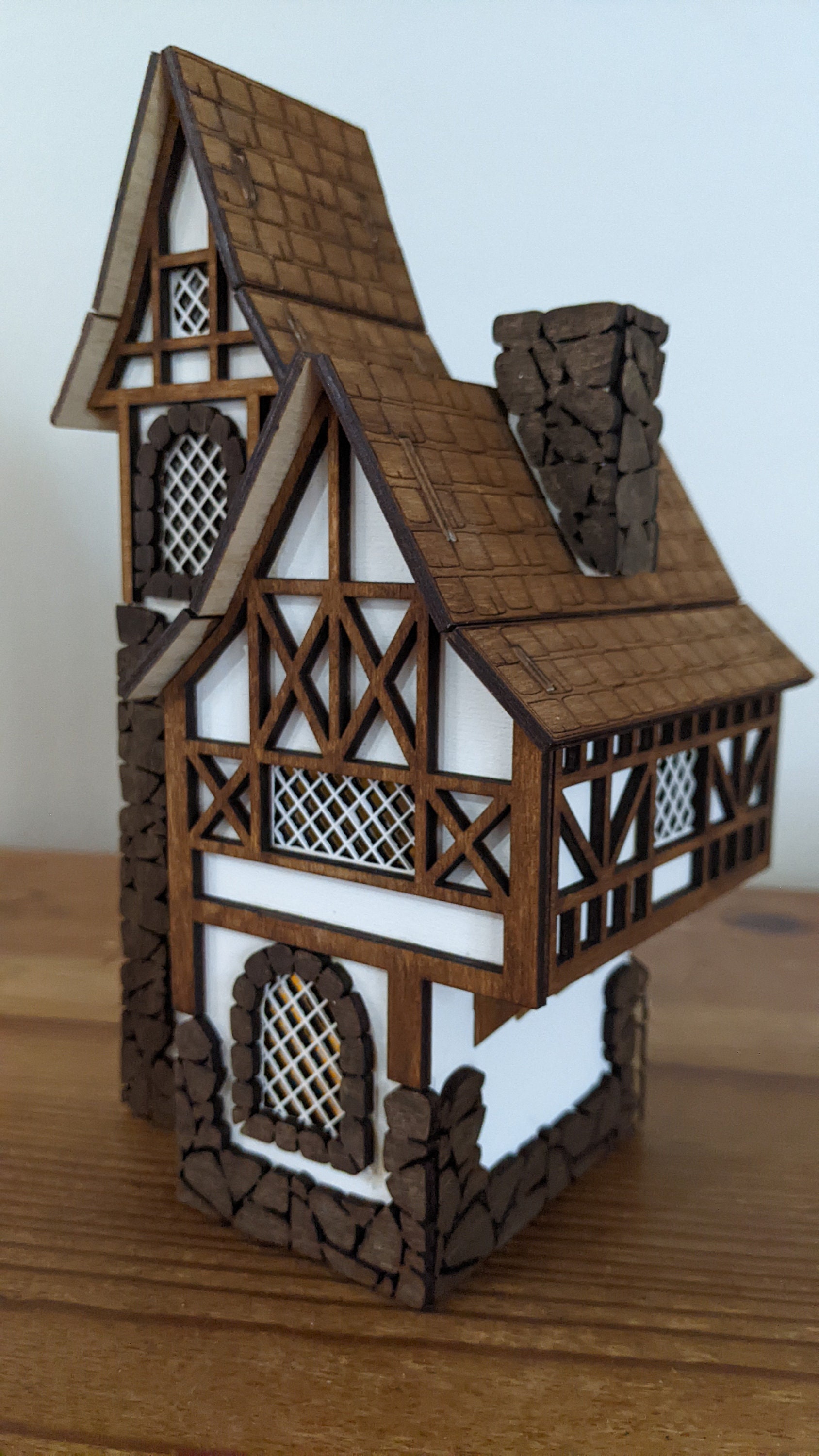 Medieval House Laser Cut DIY Kit Tea Light Holder Home Etsy