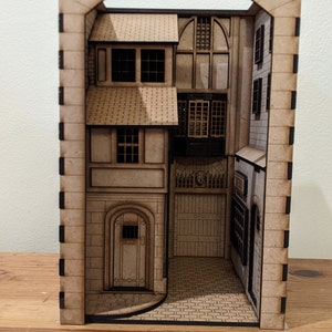 Tudor Alley Book Nook ~ DIY Kit ~ Bookshelf Insert
