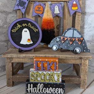 Halloween Tiered tray decor, Fall Tiered tray decor, Halloween decor.