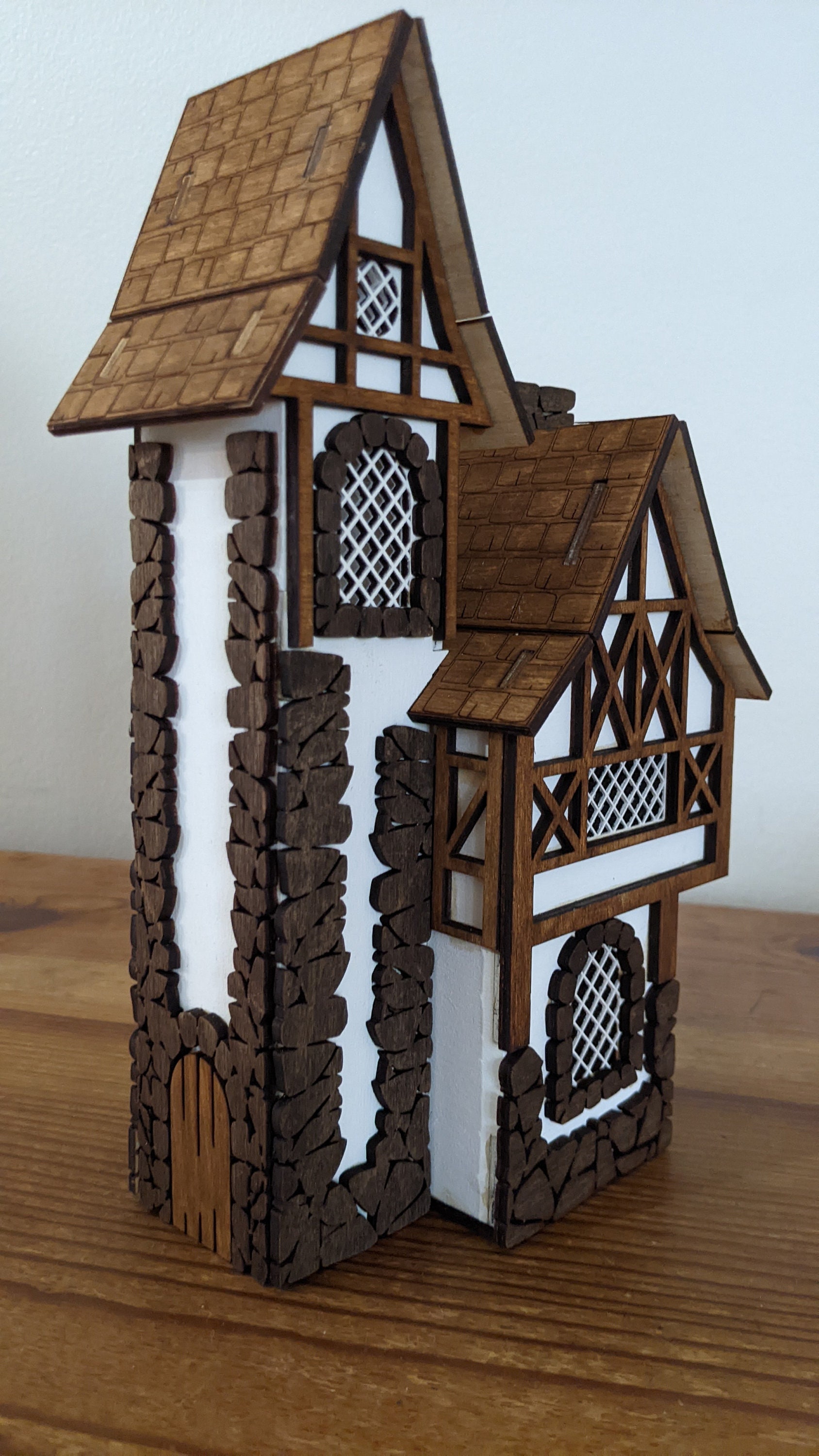 Medieval House Laser Cut DIY Kit Tea Light Holder Home Etsy