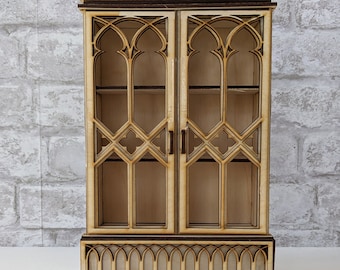 Gothic Curio Cabinet Book Nook Kit / Potions Cabinet Book Nook