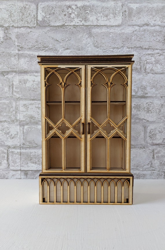 Gothic Curio Cabinet Book Nook Kit / Potions Cabinet Book Nook