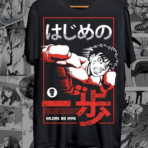 Hajime No Ippo T-shirt Kamogawa Boxing Gym Ippo Makunouchi Kbg Shirt