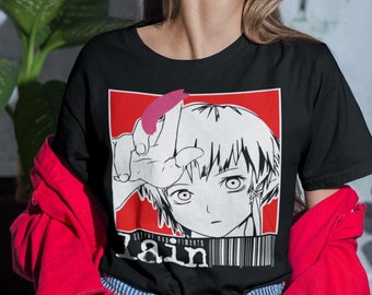 UNISEX, Serial Experiments Lain T Shirt, Science Fiction Anime Graphic Tee