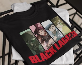 Black Lagoon Anime T-Shirt, Revy Balalaika Manga Waifu Shirt
