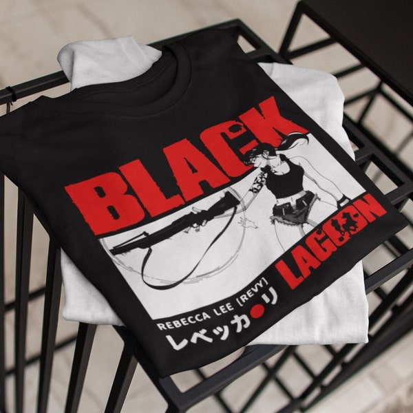 Black Lagoon Anime T-Shirt, Revy Balalaika Manga Waifu Shirt