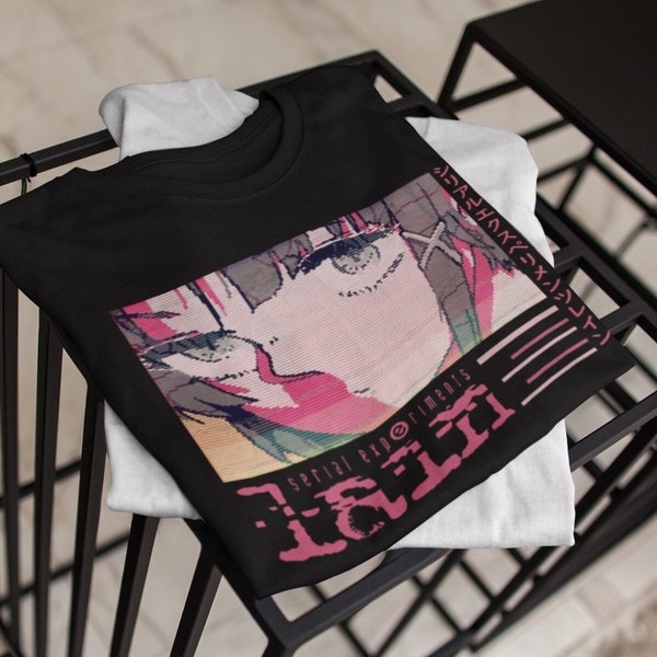 Serial Experiments Lain T Shirt, Science Fiction Anime Graphic Tee Men & Women, Anime Shirt, Anime Gift, Cyberpunk