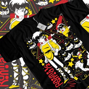 Unisex Ranma Saotome Anime T-Shirt, Genma Panda Manga Shirt