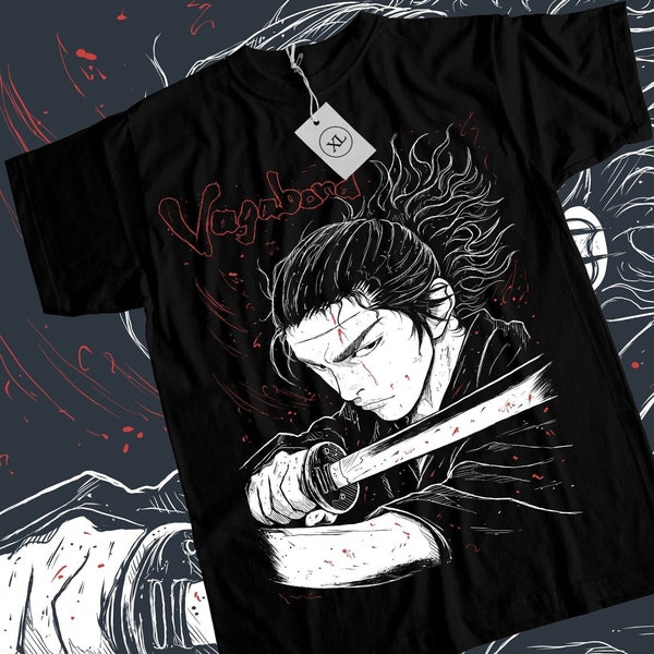 Vagabond Shirt, Musashi Miyamoto, Matahachi Honiden, anime Shirt, aesthetic hoodie, Manga aesthetic, japanese gaming, Unisex T-Shirt