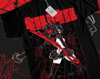 Unisex Kill La Kill Ryuko Matoi Anime T-Shirt, Manga Waifu Shirt