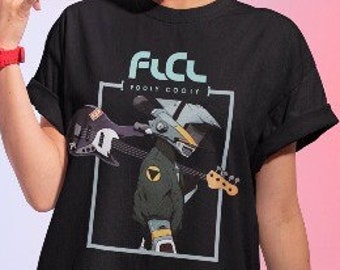 Unisex, Haruko Haruhara Shirt -flcl shirt,flcl tshirt,flcl t shirt,fooly cooly shirt,anime shirt,anime clothing,haruko shirt,flcl haruko