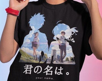 Unisex Your Name anime Shirt, Kimi no Na wa Shirt, Taki & Mitsuha, Taki Tachibana shirt, Your Name shirt, anime merch, Your Name gift