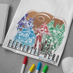 Unisex Elemental Hero in Final Fantasy Style T-Shirt