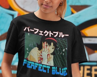Perfect Blue Mima Kirigoe T-Shirt, Anime Shirt, Manga Shirt, Perfect Blue Shirt, Japan, Japanese, Mima Kirigoe, E-Girl, Goth Anime Girl