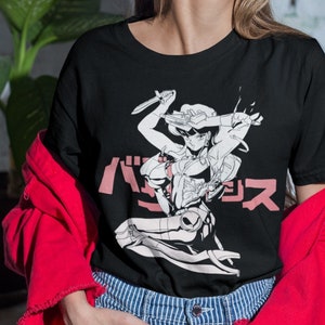 Camiseta unisex Bubblegum Crisis Retro Anime, camisa Manga Waifu