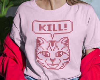 Unisex No More Heroes Gaming T-shirt, Anime Jeane de kat shirt