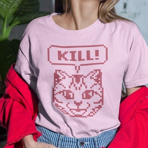 Unisex No More Heroes Gaming T-Shirt, Anime Jeane the Cat Shirt