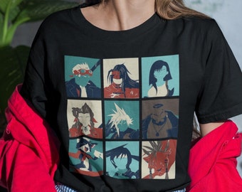 Fantasy Final Seven FFVII Tifa Gaming T-Shirt, Anime Waifu Material Shirt