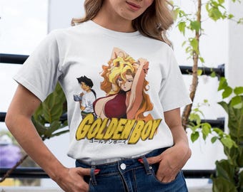 Unisex Golden Boy Retro Anime T-shirt, Madame President Kintaro Oe