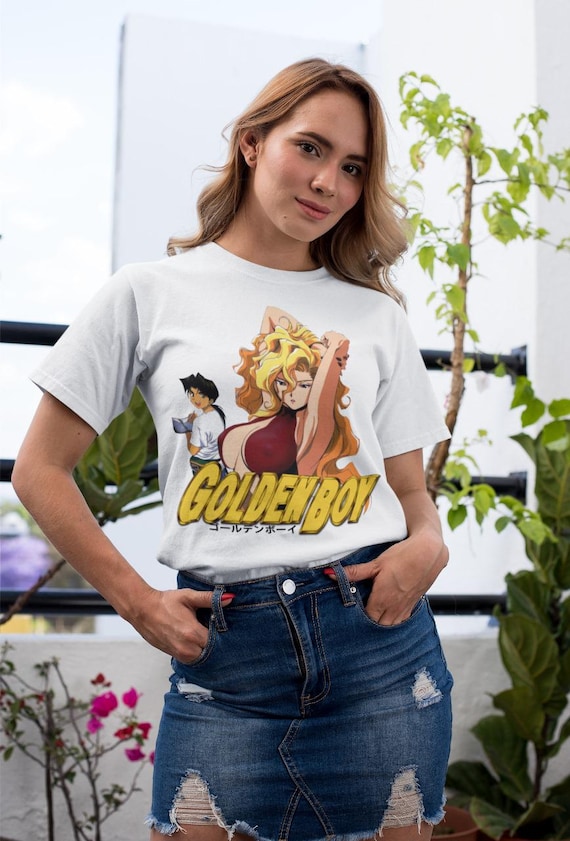 Unisex Golden Boy Retro Anime T-shirt, Madame President Kintaro Oe
