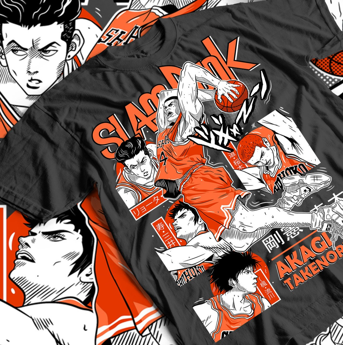 Ballaholic SLUM DUNK 花道　Tシャツ　XXL Ballaholic SLUM DUNK 花道 Tシャツ XXL Slam Dunk T-shirt Slam