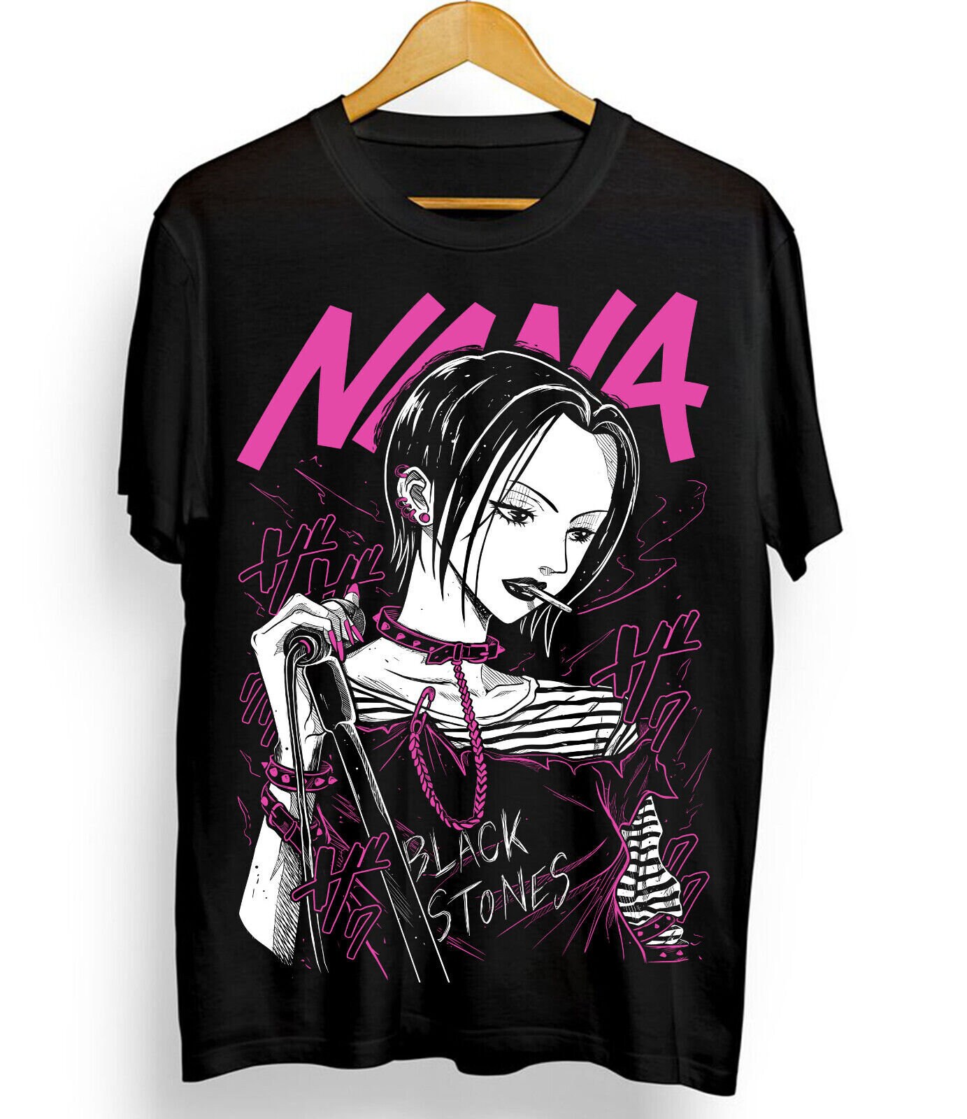 Nana Osaki ユニセックス Tシャツ、Black Stones マンガ アニメ 