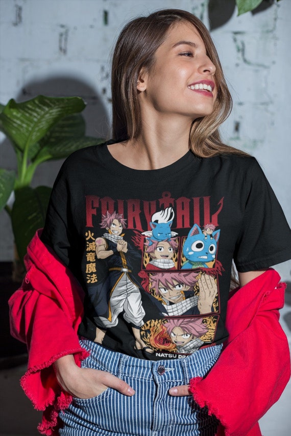 Fairy Tail T-shirt Gray Fullbuster Natsu Dragneel Dragon Slayers