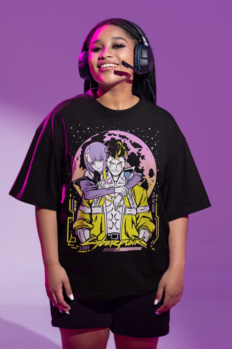 Cyberpunk Edgerunners Shirt Edge Runners DAVID & LUCY Neon Etsy