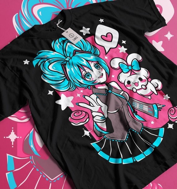 Anime Manga - Miku Waifu Tee Shirt Anime Manga - Miku Waifu Tee Shirt