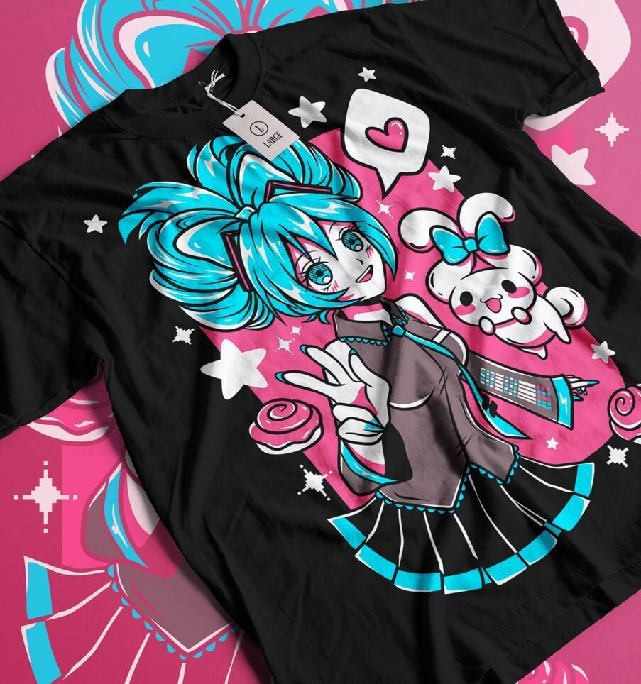 Vocaloid Hatsune Miku × Sanrio Cinnamoroll Anime Manga Unisex
