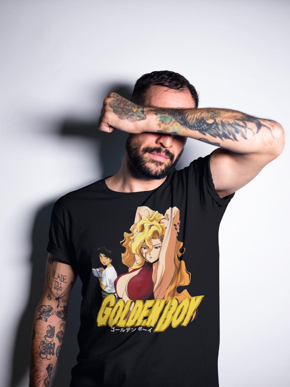 【アニメTee】GOLDEN BOY/ゴールデンボーイ 半袖Tシャツ ブラック アニメTee】GOLDEN BOY/ゴールデンボーイ 半袖Tシャツ ブラック