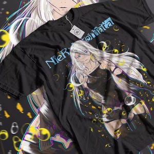 Unisex Nier 2B Gaming Waifu T-Shirt, Japanese Anime Videogame Shirt