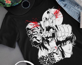Ninja Scroll Jubei Kibagami Classic Anime T-Shirt - Unisex 100% Cotton Athletic Fit Tee