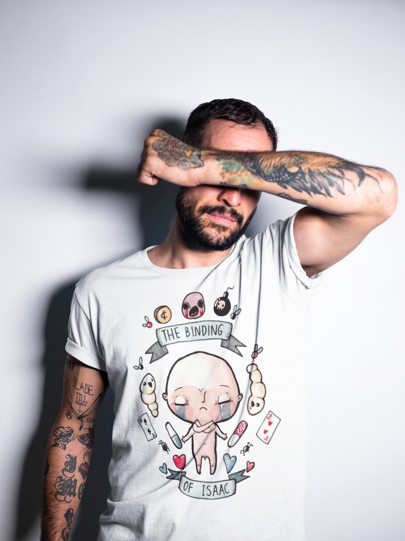 Isaa Rying The Binding of Isaac Gaming T-shirt, Indie Shirt - Etsy