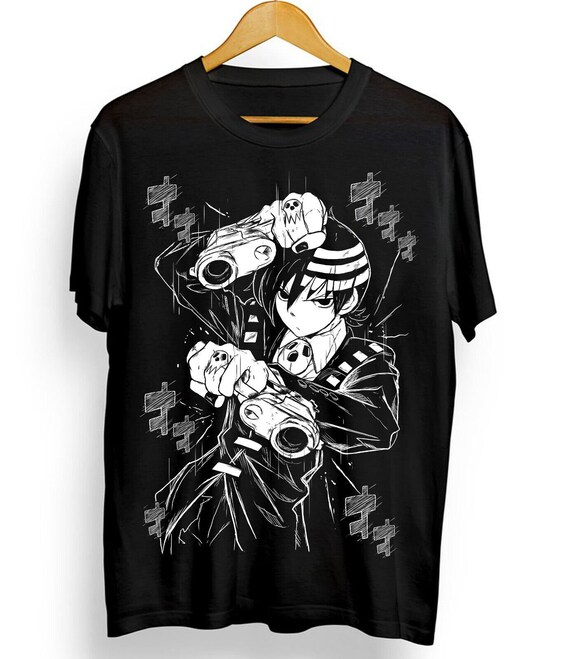 Death the Kid Soul Eater T-shirt Anime Shinigami Grim Reaper Shirt