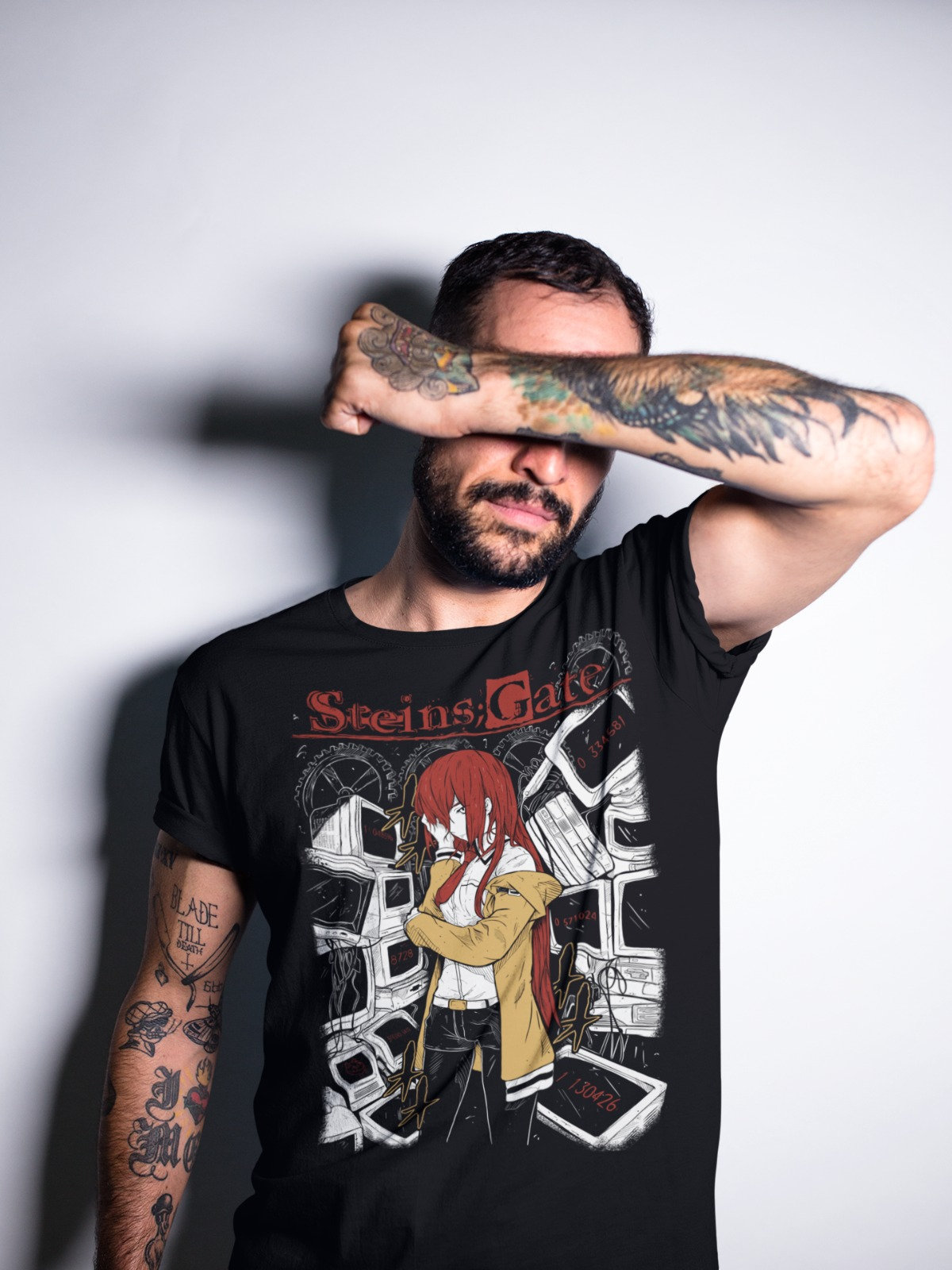 Steins;Gate 岡部倫太郎 牧瀬紅莉栖 Tシャツ 半袖 黒 紅莉栖Tシャツ [STEINS;GATE] | キャラクター公式グッズ＆アパレル