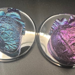 High Quality Bismuth Telltell heart sculpture - you choose the color! Great for Halloween