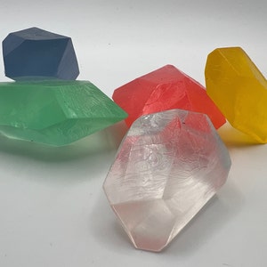 Transparent Crystal Erasers - Set of 5