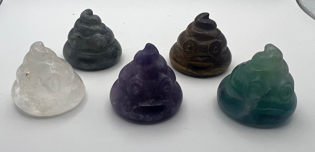 Natural Stone Poop Emoji Carving in Your Choice of Materials. - Etsy