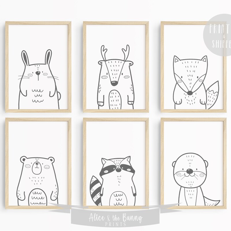 Black and White Baby Room - Etsy