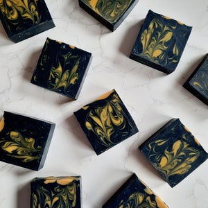 Tea Tree Soap with Activated Charcoal and Turmeric, All Natural Handmade Soap, Vegan Soap, Detox soap, Palm Oil Free