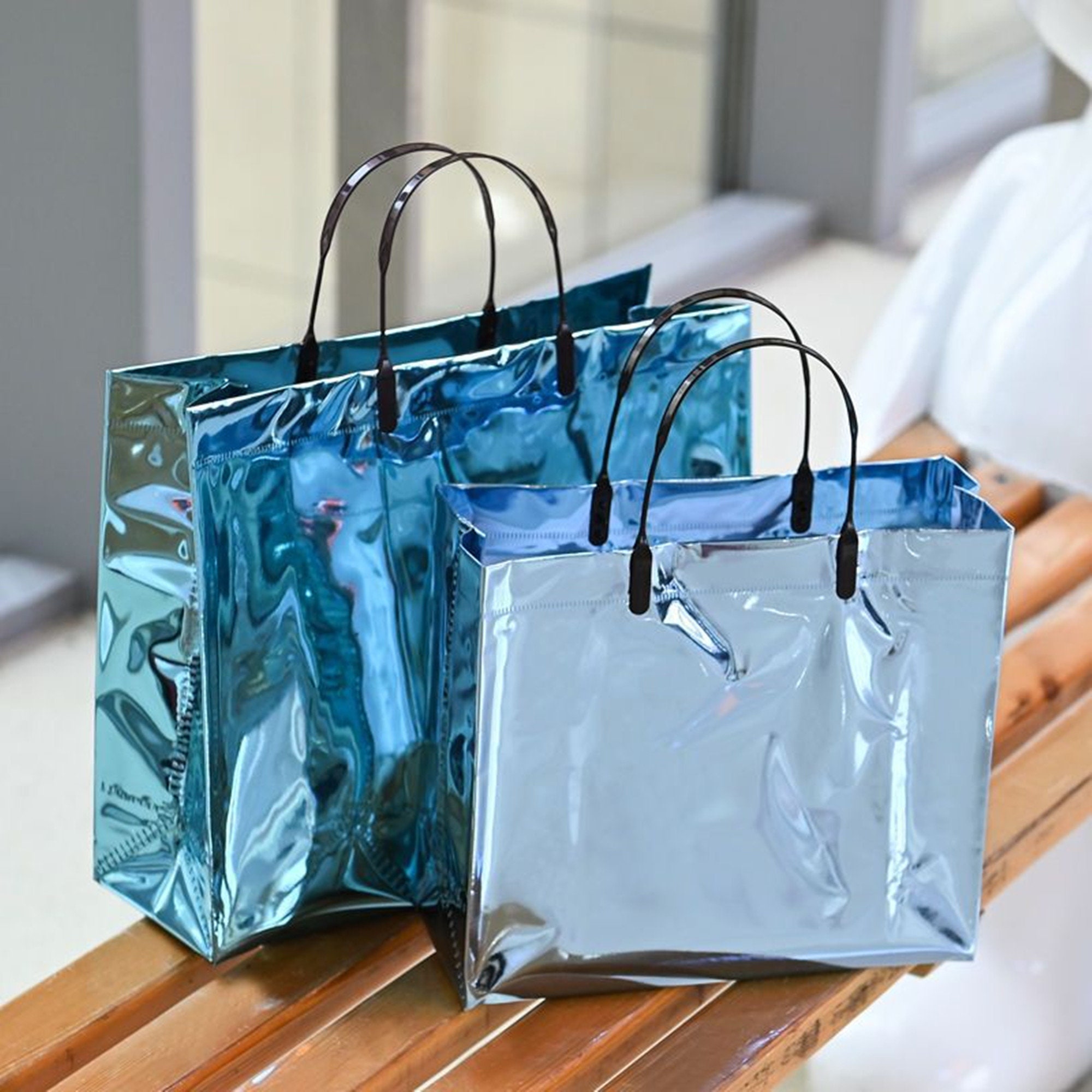 Personalized Neon Transparent Tote Bag Bridesmaid 