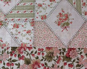 Beautiful floral design fabric Junk Journaler&#39;s cover kit
