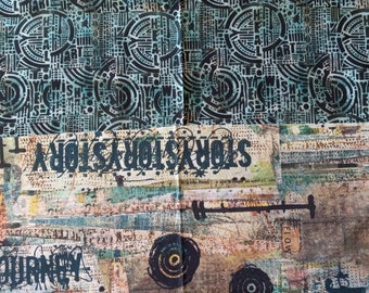 Seth Apter Storyteller fabric Junk Journaler's cover kit
