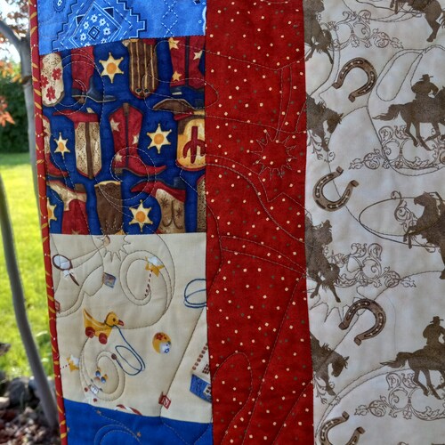Montana artisan created western shops Baby quilt