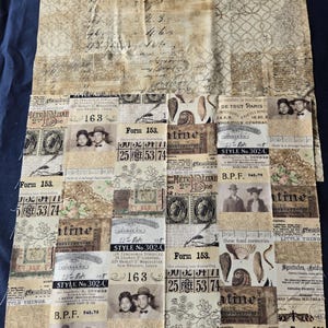 Tim Holtz fabric Junk Journaler&#39;s cover kit